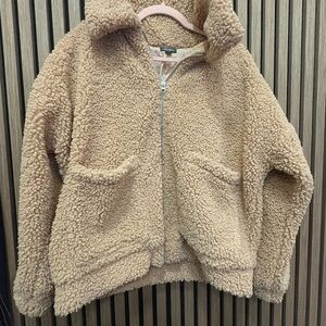 Cozy Tan Sherpa Jacket